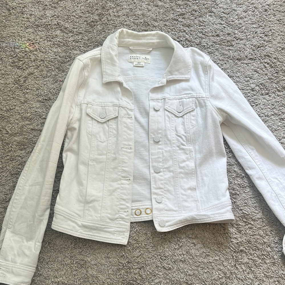 Women's White Denim Jacket